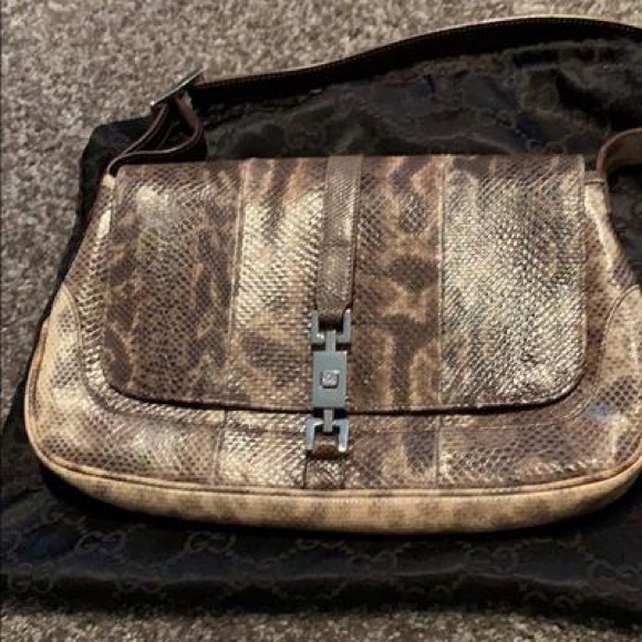 Authentic Gucci Jackie O Snakeskin Bag - Picture 6 of 13